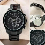 Armani Exchange Gunmetal Watch Black For Men