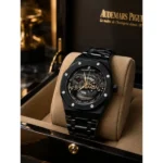 Audemars Piguet Skeleton Watch Black For Men