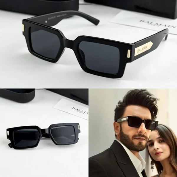 Balmain Sunglasses Gold Black For Men Balmain Sunglasses Gold Black For Men