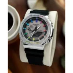 Casio G shock Gm2100 Watch Silver Black For Men