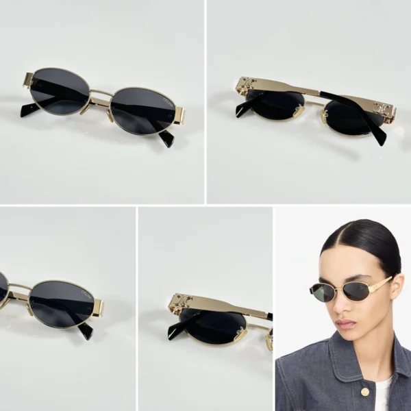 Celine 1006 Sunglass Gold Black For Women Celine 1006 Sunglass Gold Black For Women