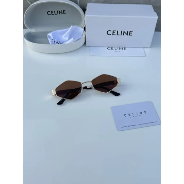 Celine Sunglasses Gold Brown For Men Celine Sunglasses Gold Brown For Men
