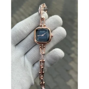 Chanel Watch Rosegold Black For Women