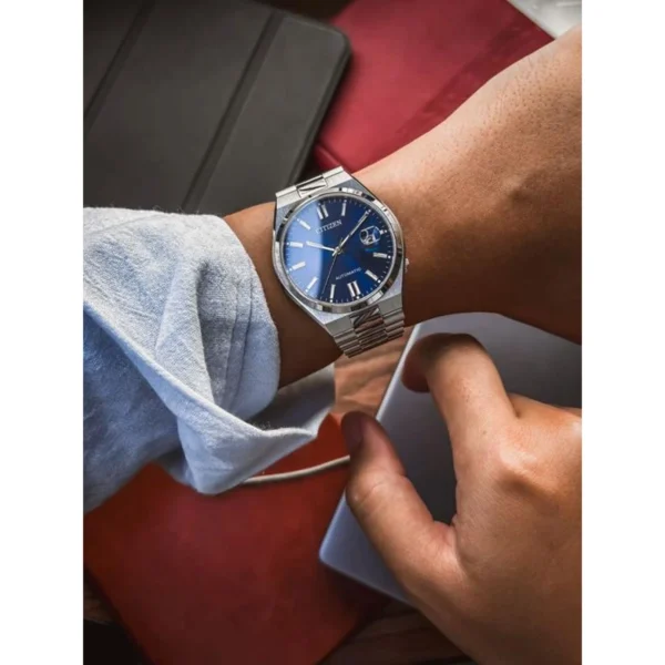 Citizen Tsuyosa Watch Silver Blue For Men Citizen Tsuyosa Watch Silver Blue For Men
