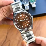 Citizen Watch Silver Brown For Men