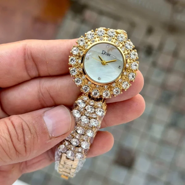 Dior Watch Gold White For Women
