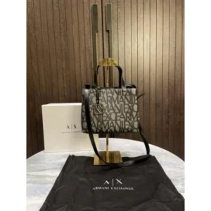 Elegant Armani Exchange Embossed Logo Bag With Og Box For Women (BOT3972) - stayhit.in