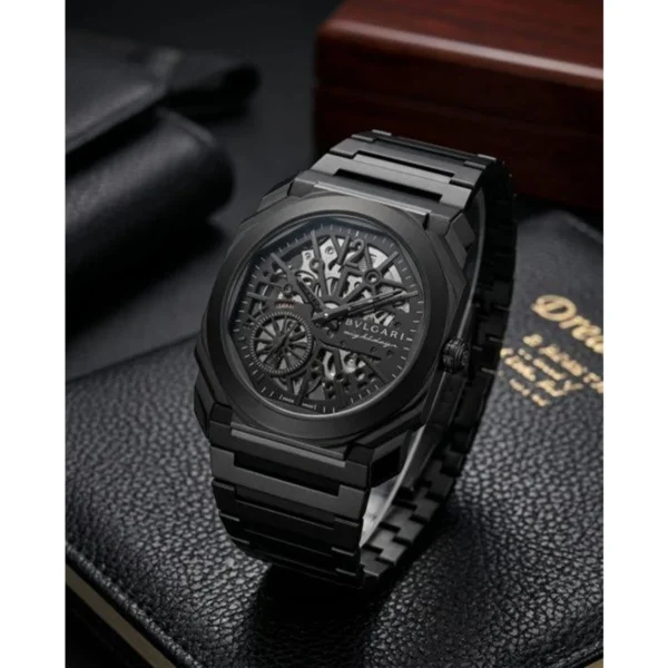 Elegant Bvlgari Finissimo Automatic Watch Black For Men (BOT3930) - stayhit.in Elegant Bvlgari Finissimo Automatic Watch Black For Men (BOT3930) - stayhit.in
