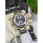 Elegant Casio Edifice 640d At443 Watch Silver Ice Blue Dial For Men (FGS114) - stayhit.in