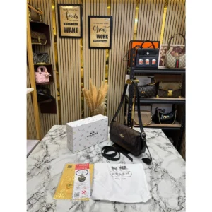 Elegant Coach Monogram Signature Shoulder Bag Canvas Flap Convertible For Women (SOS484) - stayhit.in