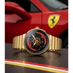 Elegant Ferrari Spirit Spinner Watch Gold For Men (BOT3938) - stayhit.in