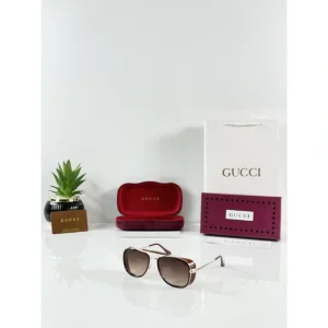 Elegant Gucci Sunglasses Gold Brown For Men (BOT3573) - stayhit.in