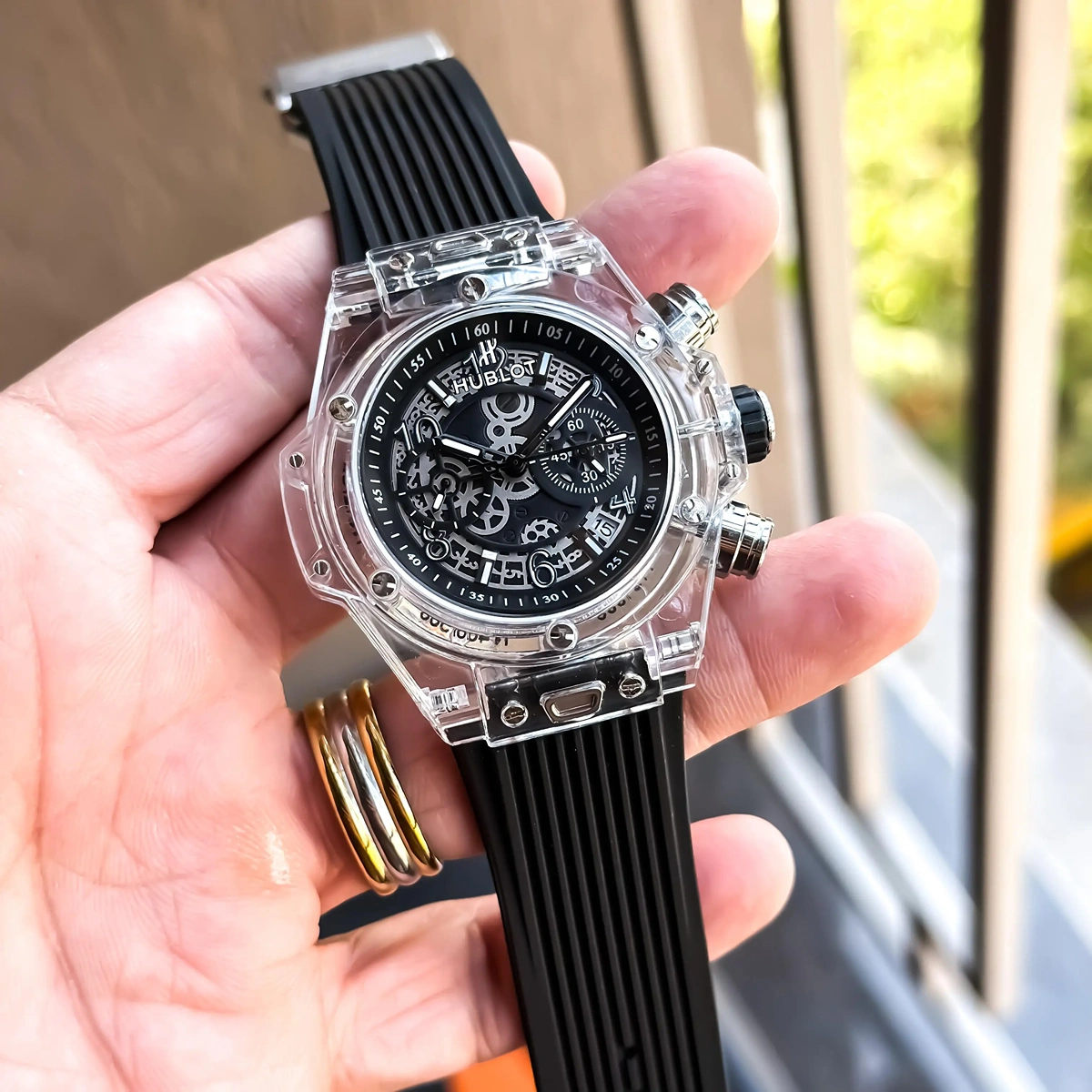 Elegant Hublot Chronograph Watch Black For Men (JH648) - stayhit.in Elegant Hublot Chronograph Watch Black For Men (JH648) - stayhit.in