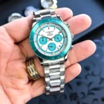 Elegant Longines Chrono Watch Silver White For Men (JH545) - stayhit.in
