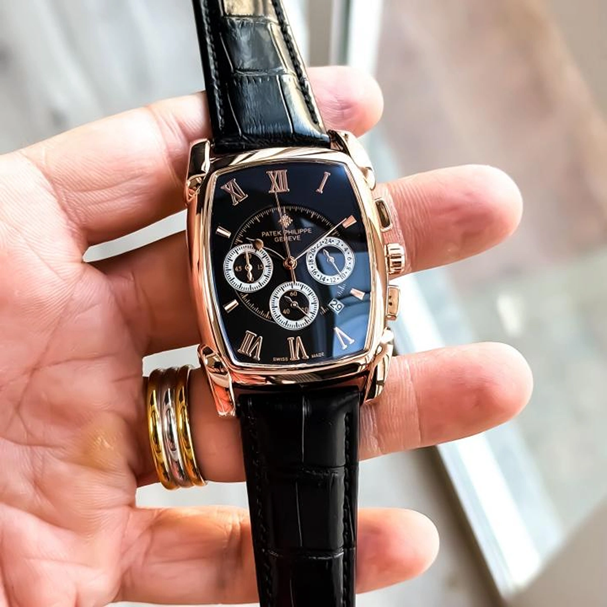 Elegant Patek Philippe Watch Rose Black For Men (BOT3931) - stayhit.in Elegant Patek Philippe Watch Rose Black For Men (BOT3931) - stayhit.in