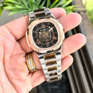 Elegant Patek Philippe Watch Rose TT Black For Men (JH542) - stayhit.in