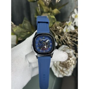 Elegant Patek Philippe Watch Silver Blue For Men (JH526) - stayhit.in