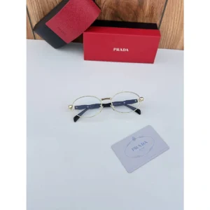 Elegant Prada Sunglasses Gold Plano For Men (SOS365) - stayhit.in