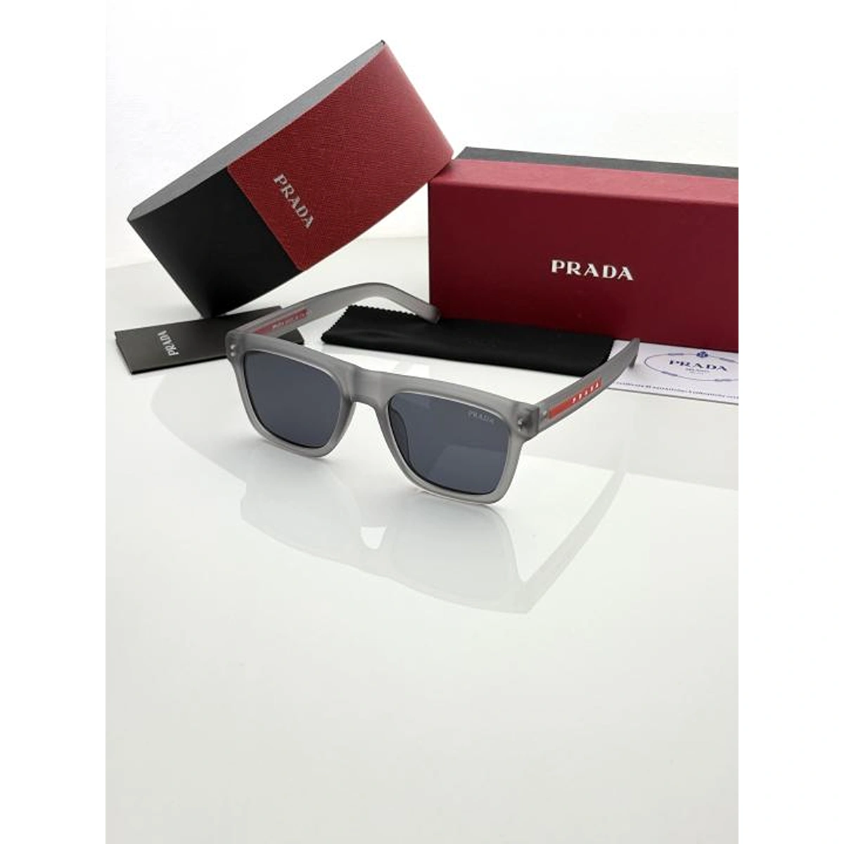 Elegant Prada Sunglasses Grey Black For Men (BOT3561) - stayhit.in Elegant Prada Sunglasses Grey Black For Men (BOT3561) - stayhit.in