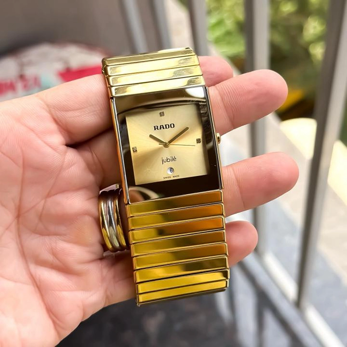 Elegant Rado Ceramic Watch Gold For Men (BOT3934) - stayhit.in Elegant Rado Ceramic Watch Gold For Men (BOT3934) - stayhit.in