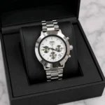 Elegant Rado Diastar Chronograph Watch Silver White For Men (FGS105) - stayhit.in