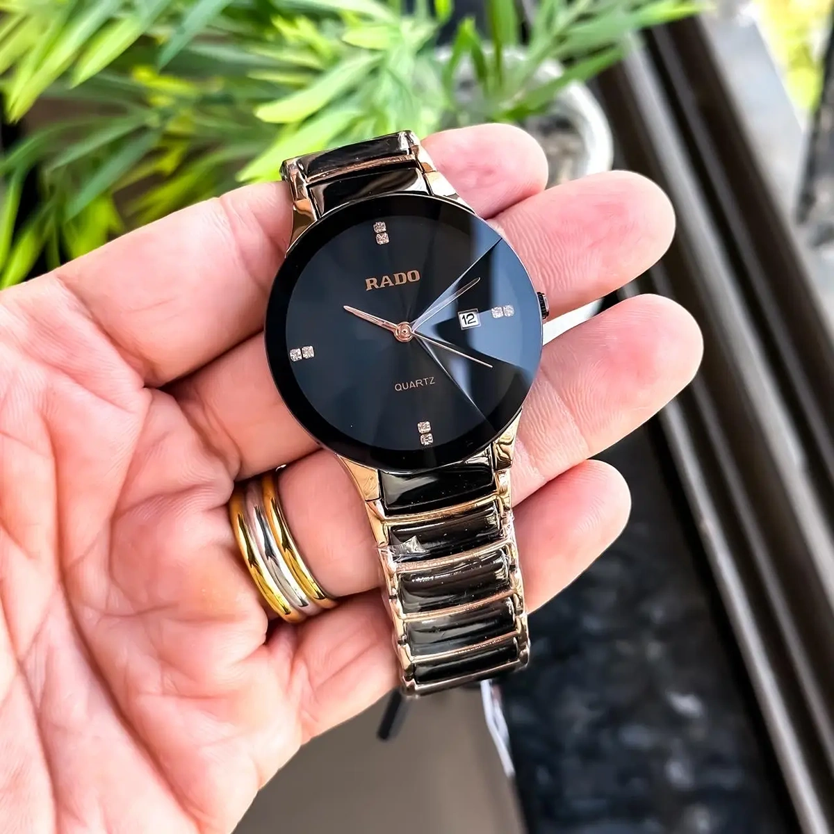 Elegant Rado Jubile Watch Rose Black For Men (JH549) - stayhit.in