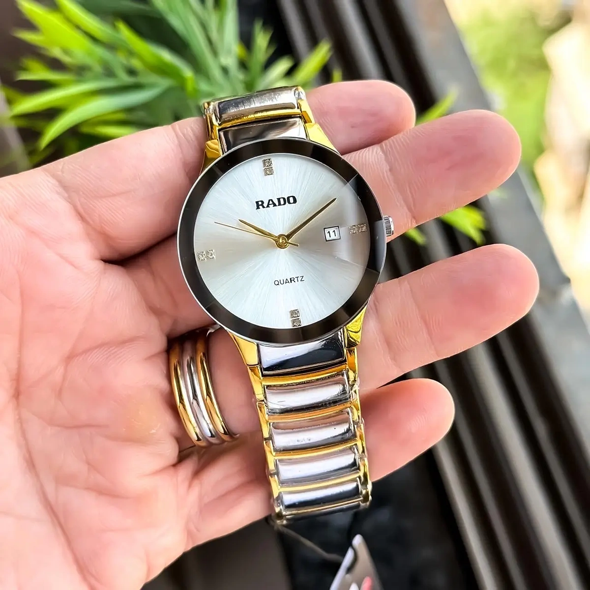 Elegant Rado Watch Silver Gold Silver For Men (JH532) - stayhit.in Elegant Rado Watch Silver Gold Silver For Men (JH532) - stayhit.in