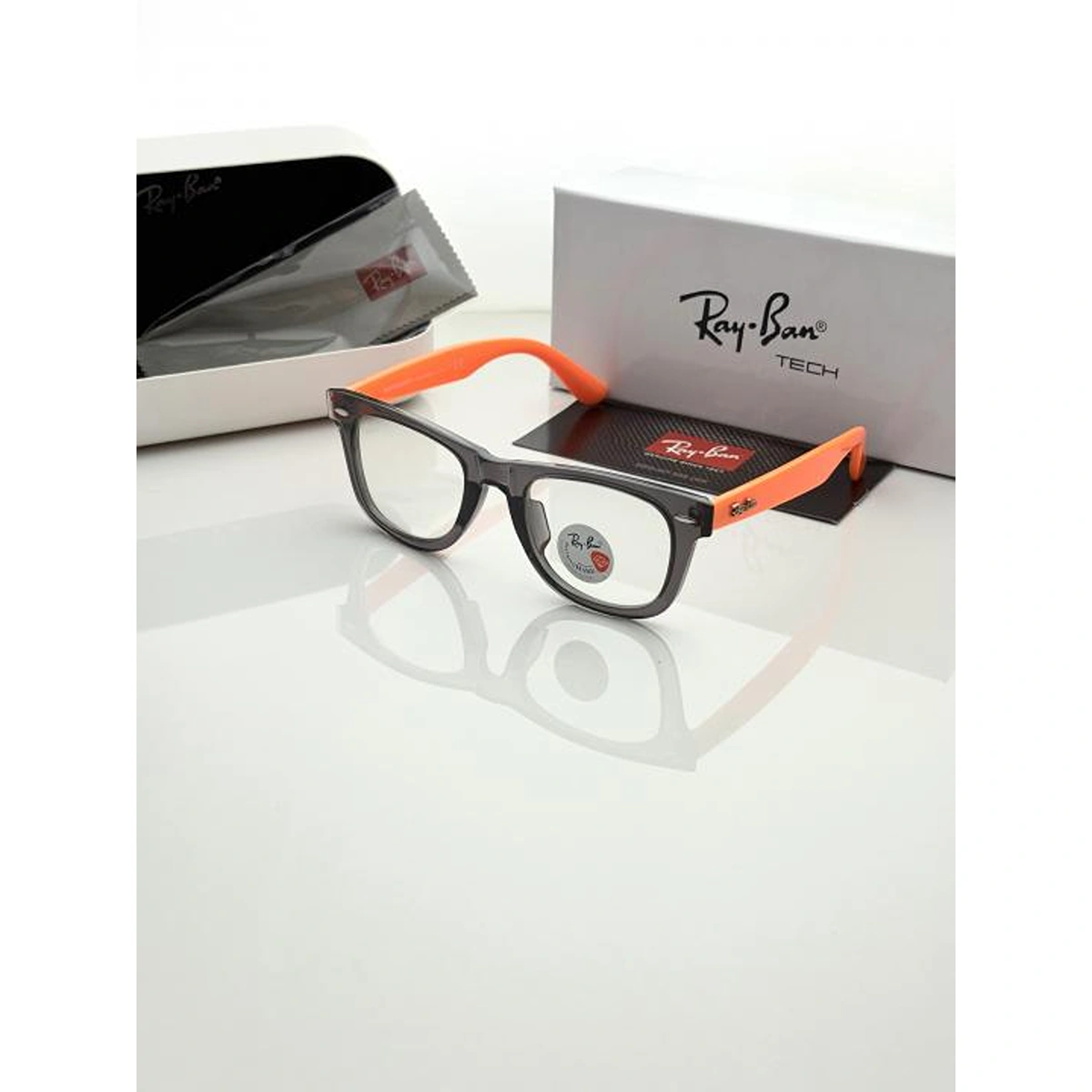 Elegant Rayban Sunglasses Grey Orange For Men (BOT3564) - stayhit.in Elegant Rayban Sunglasses Grey Orange For Men (BOT3564) - stayhit.in