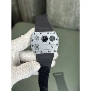 Elegant Richard Mille Ferrari Watch Slim Silver Black For Men (JH530) - stayhit.in