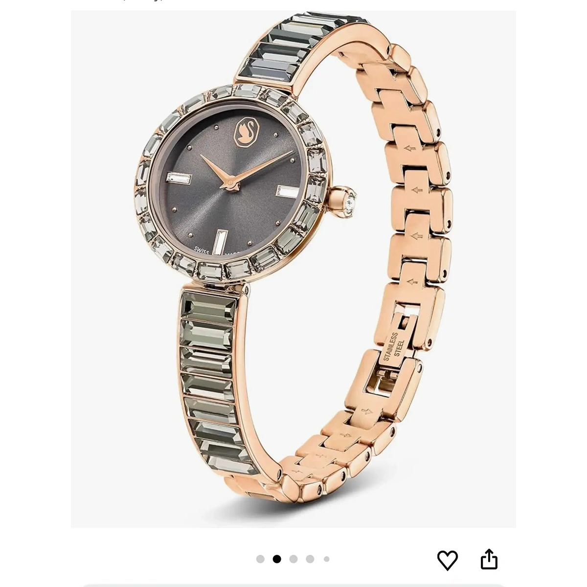 Elegant Swarovski Matrix Watch Grey For Women (JH720) - stayhit.in Elegant Swarovski Matrix Watch Grey For Women (JH720) - stayhit.in