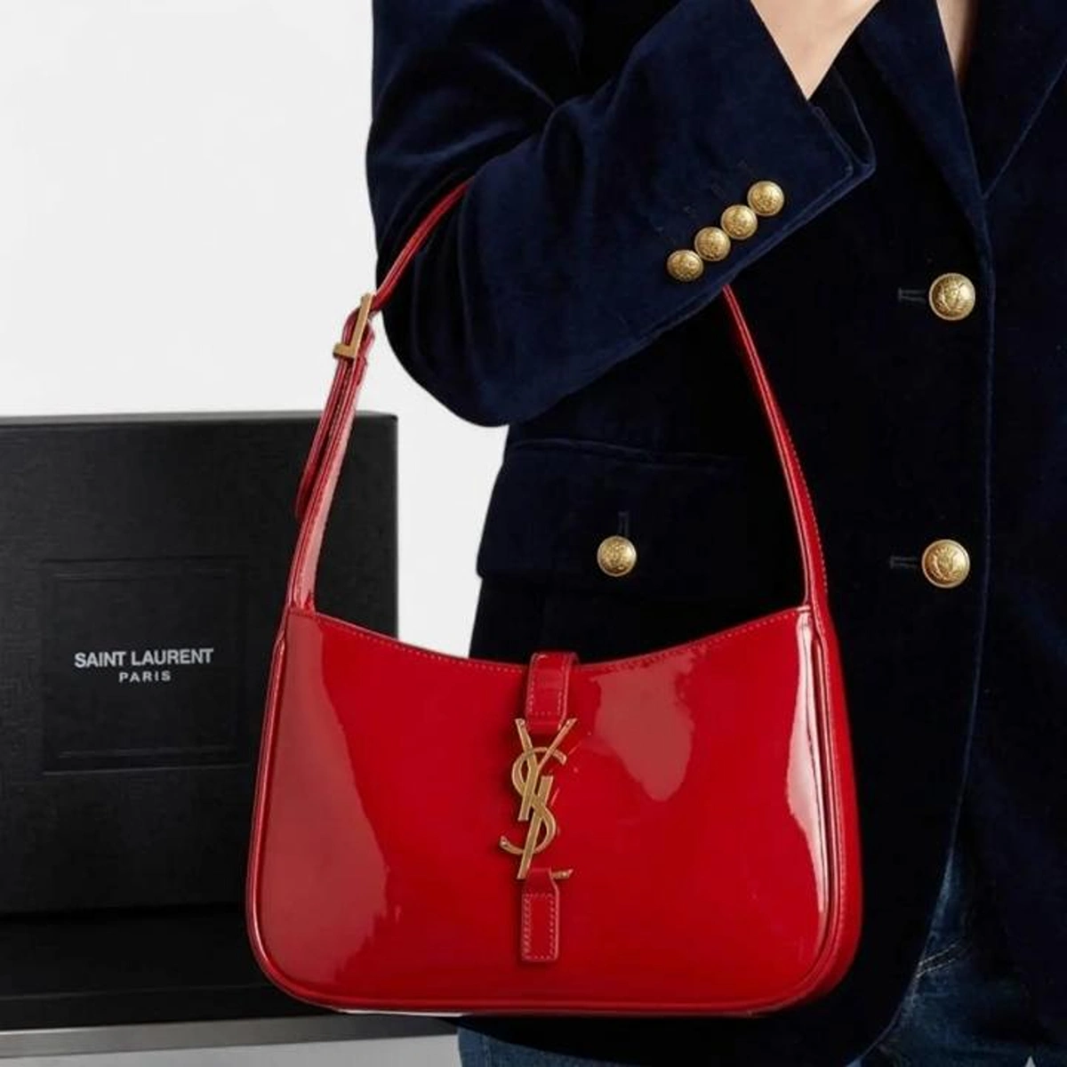 Elegant Ysl Saint Laurent Hobo Bag Red Gold With Og Box For Women (BOT3998) - stayhit.in Elegant Ysl Saint Laurent Hobo Bag Red Gold With Og Box For Women (BOT3998) - stayhit.in