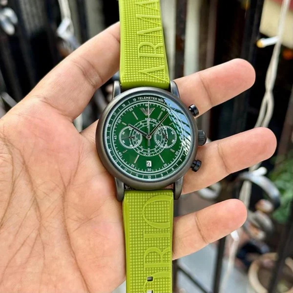 Emporio Armani AR11634 Watch Green Dial For Men Emporio Armani AR11634 Watch Green Dial For Men