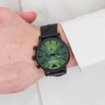 Emporio Armani Ar1968 Watch Black Green For Men