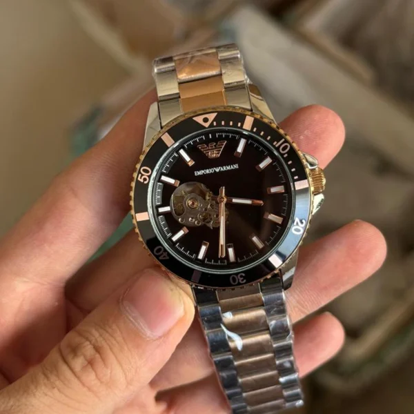 Emporio Armani Automatic Watch Open Heart For Men Emporio Armani Automatic Watch Open Heart For Men