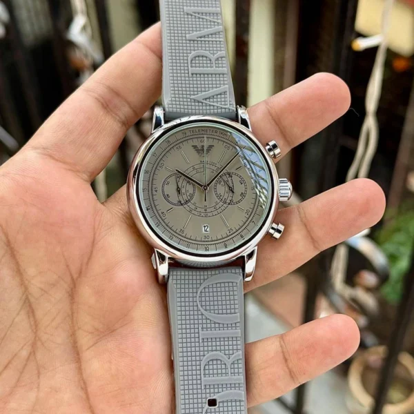 Emporio Armani Hampton Watch Grey For Men Emporio Armani Hampton Watch Grey For Men