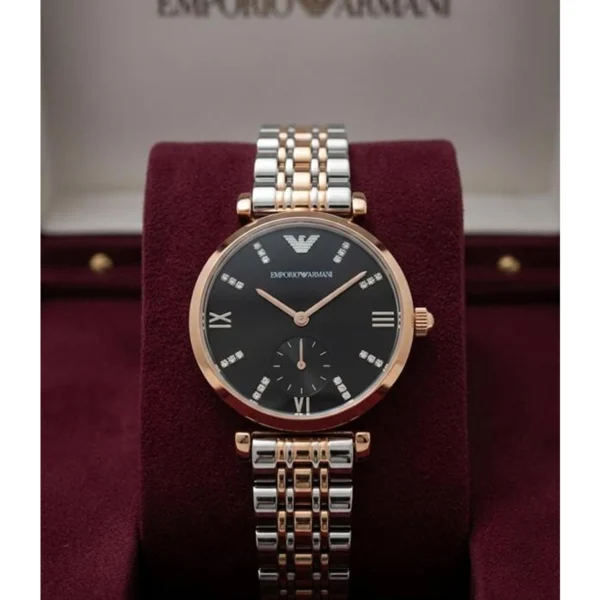Emporio Armani Watch Copper Black For Women Emporio Armani Watch Copper Black For Women