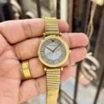 Emporio Armani Watch Gold White For Women