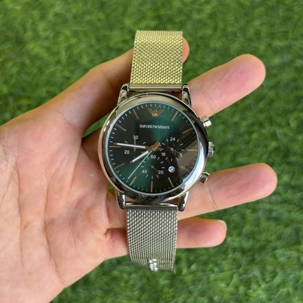 Emporio Armani Watch Green Dial All Working For Men