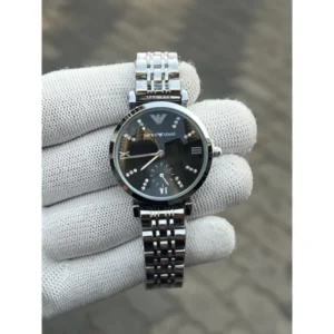 Emporio Armani Watch Silver Black For Women