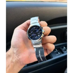 Emporio Armani Watch Silver Blue For Men