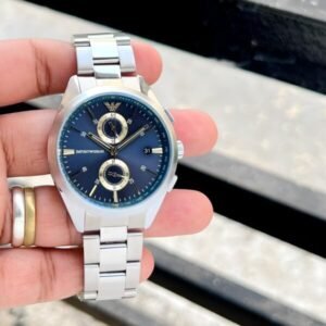 Emporio Armani Watch Silver Blue For Men
