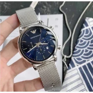Emporio Armani Watch Silver Blue For Men