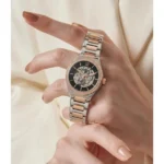 Fossil Automatic Watch Two Tone Copper Black For Women