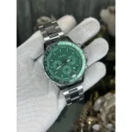 Fossil Bannon Watch Silver Green For Men