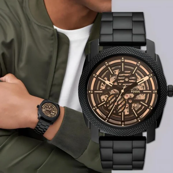 Fossil Bronson Me3218 Watch Black For Men Fossil Bronson Me3218 Watch Black For Men