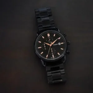 Fossil Commuter Good Watch Black Copper For Men