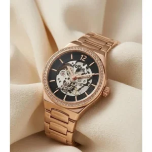 Fossil Eevie Automatic Watch Copper Black For Women
