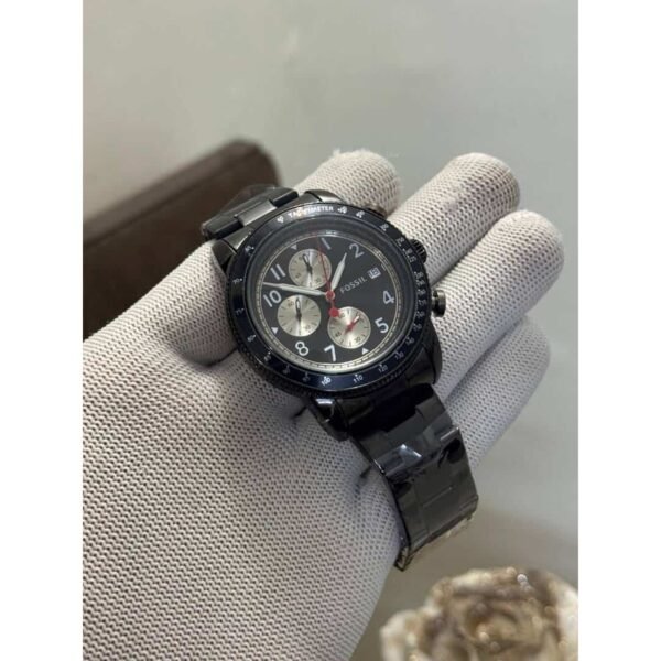 Fossil Tourer Watch All Black Metal For Men Fossil Tourer Watch All Black Metal For Men