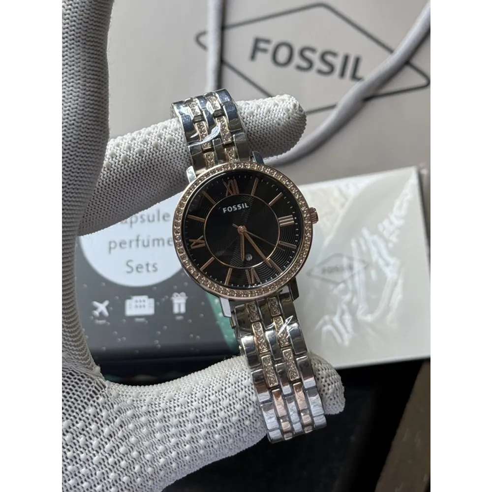 Fossil Watch Black Dial Roman For Women (SW220) - stayhit.in Fossil Watch Black Dial Roman For Women (SW220) - stayhit.in
