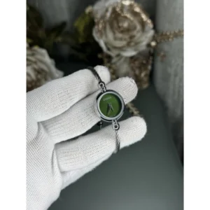 Gucci Bracelet Watch Silver Green For Women